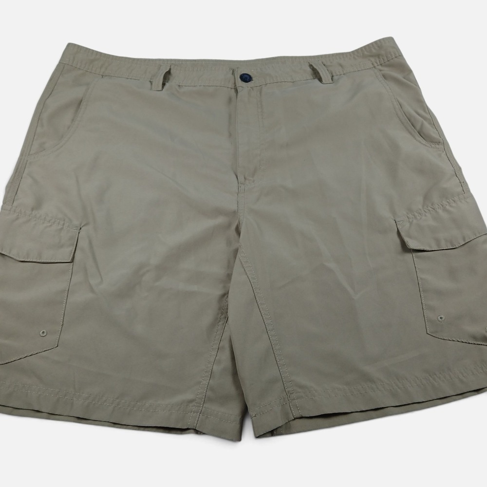 Magellan Sportsman Cargo Shorts Men 40 Khaki Outdoors Fishing Hiking Casual